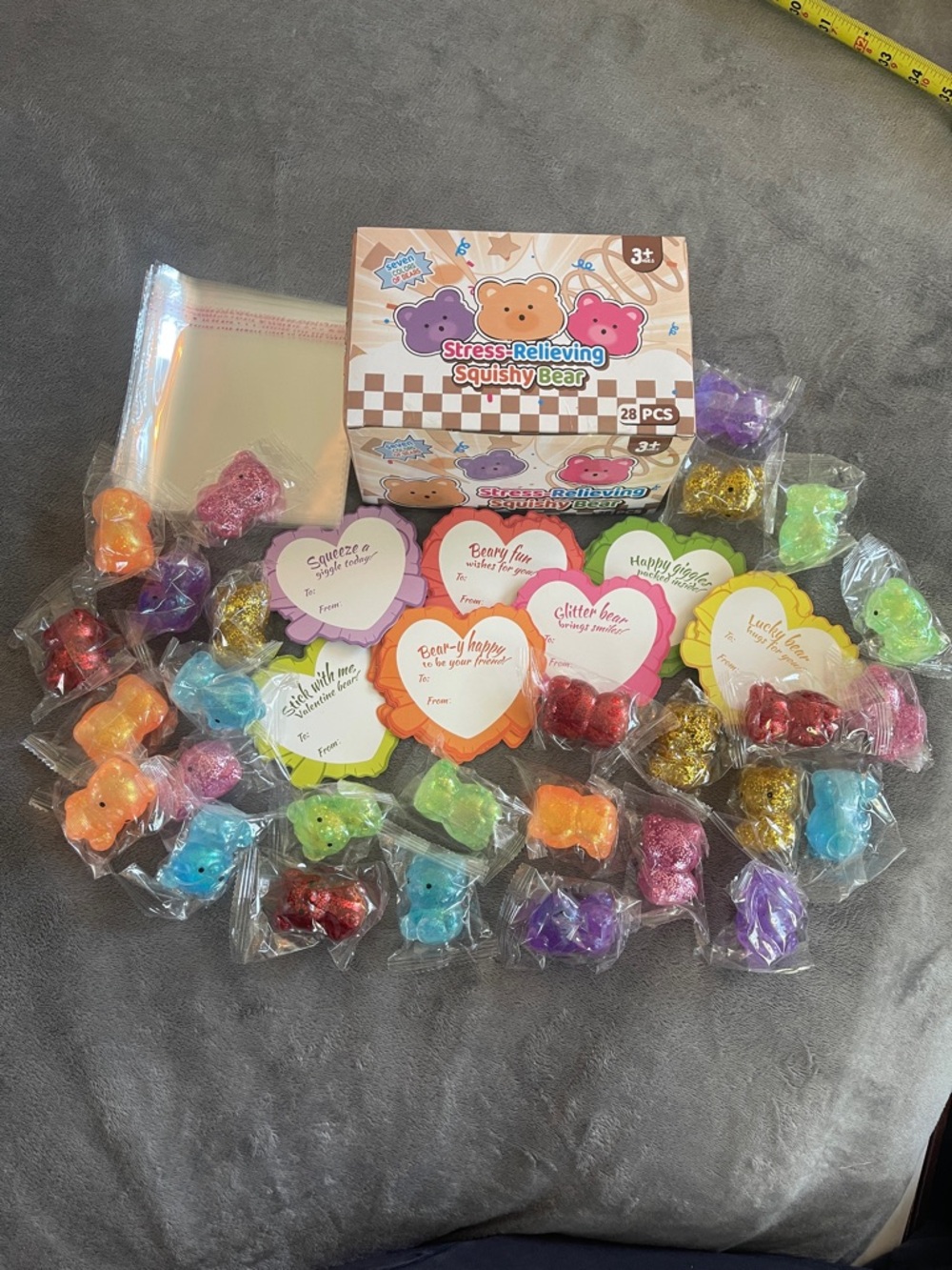 Stress-Relieving Squishy Bear Party Favor Pack - Multicolor nwt class party pack